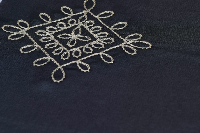 Embroidery on Chiffon - 17